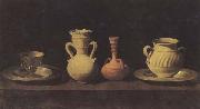 Francisco de Zurbaran Still Life with Pottery oil on canvas